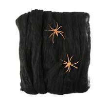 5pcs Halloween Spider Web Decoration Set, Stretchable, Suitable For Indoor And Outdoor Use, Create Spooky Atmosphere, Super Elastic Spider Web, Includes 2 Realistic Spiders, Ideal Choice For Halloween Decoration - Multicolor - View 12