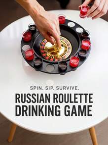Rosyjska gra w ruletkę do picia kreatywna rozrywka rekwizyty do ruletki bar dostarcza zabawki impreza