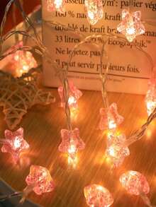 1 Stück romantische LED Fee-Lichterkette in Herzform, dekorative Beleuchtung für Zuhause Schlafzimmer, 3D Kunst Dekor Thema, batteriebetrieben, perfekt für Valentinstag, Geburtstag, Hochzeit, Muttertag, Innen- und Außengarten, Weihnachten, Feiertagsparty, Blumen, Geschenke & Deko, traumhafte Atmosphäre, 150/300 cm - Rosa Liebesherz - Übersicht 12