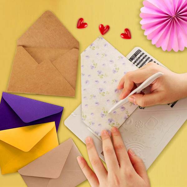 Mini herramienta de corte, caja de fabricación de sobres, tablero de creación, y estilete para hacer tarjetas, scrapbooking y manualidades de papel