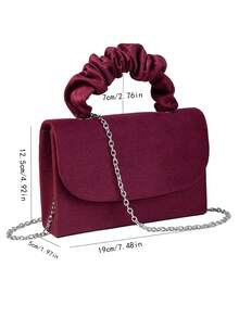 1 件高端鹿皮绒面材质手拿包，可调节腕带可手提/单肩包/斜挎，适合婚礼、派对、联欢晚会、正式晚宴