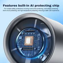 120 Gears Mini Portable High Speed Fan USB Rechargeable 1200mAh Wireless Handheld Electric Fan For Outdoor Camping Home