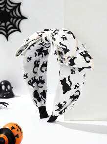 1 Peça Faixa de Cabeça Larga com Estampa de Frutas em Tecido, Laço, Uso Diário, Bandana, Faixa de Cabelo, Tiara, Fantasia de Halloween