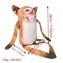 1 Peça Travesseiro Estampado com Macaco Brinquedo de Pelúcia Série de Halloween Fantoche Ímã de Adsorção Pingente Boneca Atacado em Estoque