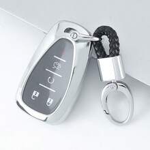 Full Protective Car Key Case Suitable For Chevrolet Series For Malibu XL For Trax For Camaro For Cruze For Blazer For Tracker For Orlando For Equinox Car Remote Key Cover Exquisite High-End Keybag Suitable For Both Men And Women