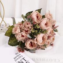 Artificial Peonies Silk Peony Flowers Artificial Flowers Plants For Home Hotel Wedding Christmas Tables Home Flowers Vase Decor