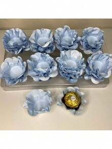 80 Cupcake Wrappers For Fine Sweets Flower Wedding Anniversary Ultrafest Lulli Style Model - Azul Aqua (Serenity) - View 1