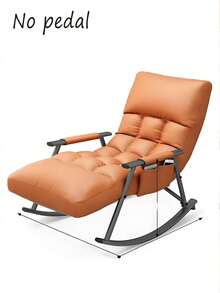 PU Rocking Recliner - Ergonomic Lounge Chair For Reading , Comfortable Slouchy Sofa With Footrest, Living Room/Bedroom Relax - Multicolor - View 14