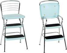 Stylaire Retro Chair + Step Stool With Flip-Up Seat, Teal - Màu tím  Violet - Xem 1