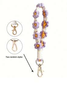 1 件手工钩针波西米亚风格雏菊腕带、钥匙链带、水瓶手柄绳，是送给朋友和爱人的理想礼物，学校汽车配件可爱哥特 Y2k - 彩色 - 查看 14