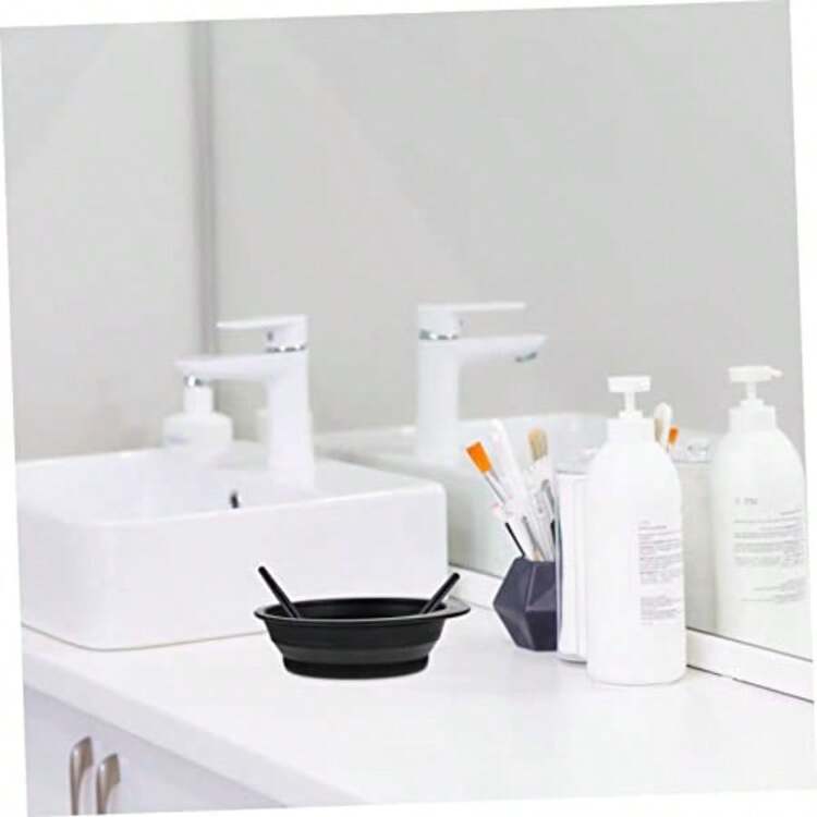 CZ Makeup Brush Cleaner Silicone Cleaning Mat With Rinsing Bowl Easy To Use Brush Clean Cushion For Home Travel For Daily Makeup Brush Maintenance And Choice For Her  1613 - 如圖 - 查看 5