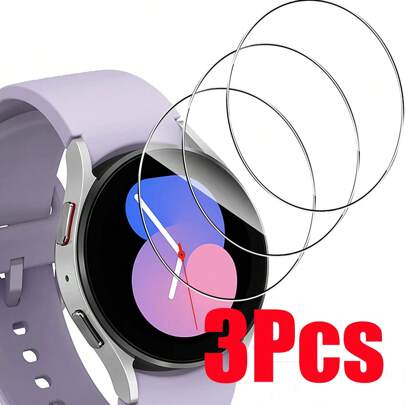 CSDZ 3pcs 9H Hardness Tempered Glass Screen Protector For Smart Watch, Ultra-Clear, Waterproof, Anti-Fingerprint, Glossy Surface, Suitable For Galaxy Watch Ultra FE, Watch 7, Watch 6, Watch 5, Watch 4 Series And Pro Models Screen Protection Essentials, Applicable To Daily Shield, Office, Home Watch Screen Protector Watch Cover Watch Accessories Shockproof Anti-Fall Anti-Fall Scratch Resistant Full Cover