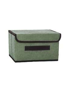 1pc Foldable Storage Box, Large Capacity Cloth Storage Bin - Ideal For Space-Saving, Clothes Organization, Decorations For Festivals, Rooms, Home, Bedroom