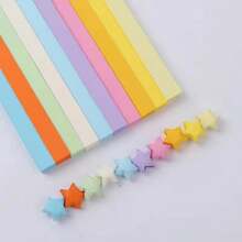 540 Pcs Origami Stars Paper Strips Handmade Home Cards Gift Party Decoration Craft Decoration Intellectual Paper Folding Lucky Star,Five-Pointed Star,Drawing Paper,Pink Paper,Paper Quilling Kit
