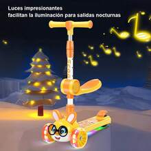 Cartoon Design Scooter, Twist Car, Swing Car, One-Button Folding - Purple - View 7