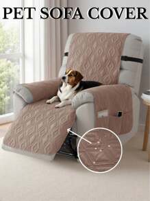 Capas reclináveis repelentes de água para relaxamento de 1 lugar, para hotel, casa, acolchoado, poltrona, capa de assento de sofá para animais de estimação com tira elástica, decoração de casa