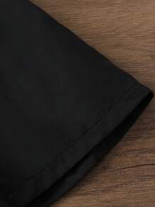 2pcs/Set Young Boys Summer New Casual Horse Embroidery Knit Short Sleeve Polo Shirt And Shorts Outfit