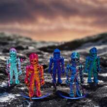 Figurine articulée d'un soldat zombie d'anime - Corps entier imprimé en 3D avec articulations flexibles, matériau plastique, faveur de fête, décoration de bureau, couleurs réfléchissantes uniques, sans électricité nécessaire - Parfait pour Noël, Halloween, Pâques, Thanksgiving. Modèle de guerrier squelette avec mouvement libre