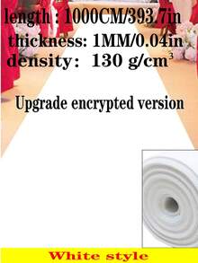 1pc Disposable Aisle Carpet 78.74in/196.85in/393.7in, Navy Blue, Light Blue, Red, Black And White Aisle Carpet, Floor Mat, Event Party, Wedding Opening Ceremony, Celebration Aisle Carpet, Welcome Mat For Stage Full Coverage, Outdoor Commercial Carpet, Fashion Show Runway Carpet - Non-Slip Runway Carpet, Event/Wedding/Photography Use - Multicolor - View 14