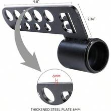 Accesorio de collar de sentadillas SHIBelt para barras de 2" para equipo de gimnasio en casa, con dos enchufes protectores para barra - Negro - Ver 5