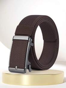 男士棘轮皮带，独特的带扣设计，搭配优质纹理尼龙弹性带，合金自动滑动带扣，可快速释放，舒适透气，适合日常穿着