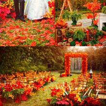 100pcs Bright Artificial Maple Leaves, 5 Autumn Colors, Lifelike Silk Garland, Party Table Decoration, Table Decoration Materials, Creative Celebration Supplies, Lightweight, Easy To Clean And Reusable, Sprinkled On The Table, Floor, Perfect For Halloween Party Decorations And Crafts, Christmas, Birthday Party Decorations Home Decor Halloween Decor Fall Decor Room Decor