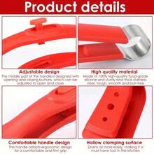 Versatile 2-In-1 Stainless Steel & Silicone Cooking Tongs - Heat Resistant, Adjustable Design For BBQ, Bread, Fish, Eggs, Steak, Pancakes & Salads - Non-Stick Kitchen Tool
