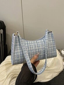 Bolso de hombro con cremallera para mujer, de estilo minimalista, casual y elegante