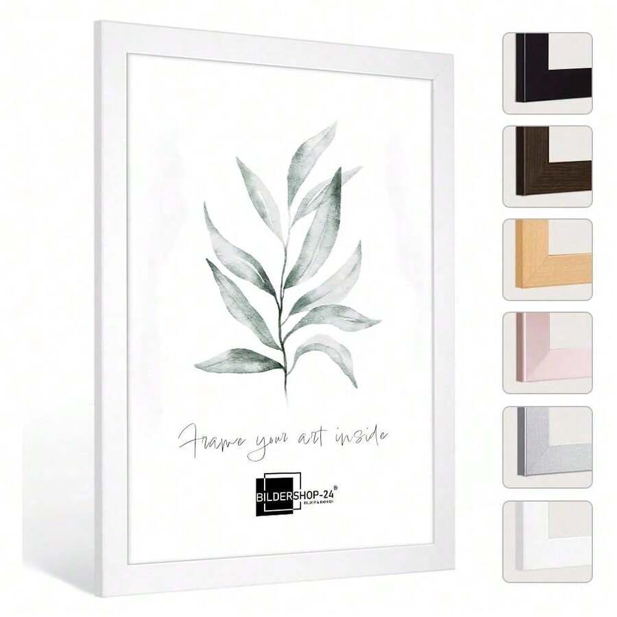 Bildershop-24 MONZA--54 Picture Frame in 54 Sizes - Weiss - Übersicht 1