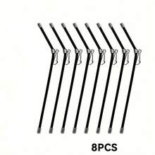 4/8pcs Swivel Snaps Set, Universal Fishing Line Connector, Durable ABS, Black, With Glow-In-The-Dark, For All Anglers - Essential Fishing Tackle Accessories - Black - View 11