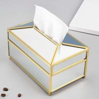 Transparent Mirror Glass Living Room Luxurious Desktop Tissue Box Large Facial Tissue Holder,Home Stuff,Table,Home Decorations,Home Organization And Storage,Room Decor,Room Decor Bedroom,Kitchen Accessories,Kitchen Tools,Organiser Kitchen,Travel,Holiday,Tissue Box Holder,Napkin Holder,Festival Family Gathering,Kitchen Dining Table DecorFor Home Kitchen Bedroom Living Room Dining Room, Home Decoration Accessories, Decorative Box,Women Wedding Gift,Summer Travel Holiday Festival Must-Have