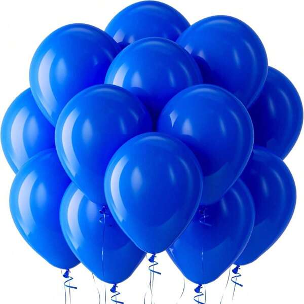 10/30/50Pcs 12 Inch Blue Round Helium Latex Party Balloons For Birthday Wedding Christmas Party Decorations