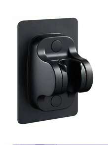 1套/3件/1件淋浴套装 手持增压花洒 带1.5米软管 壁挂式 黑色 - 花灑&軟管&支架 - 查看 9