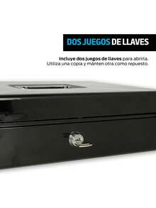 Caja Fuerte De Seguridad Para Dinero Efectivo Cerradura caja fuerte para empotrar de llaves 30X24X9CM - Negro - Ver 5