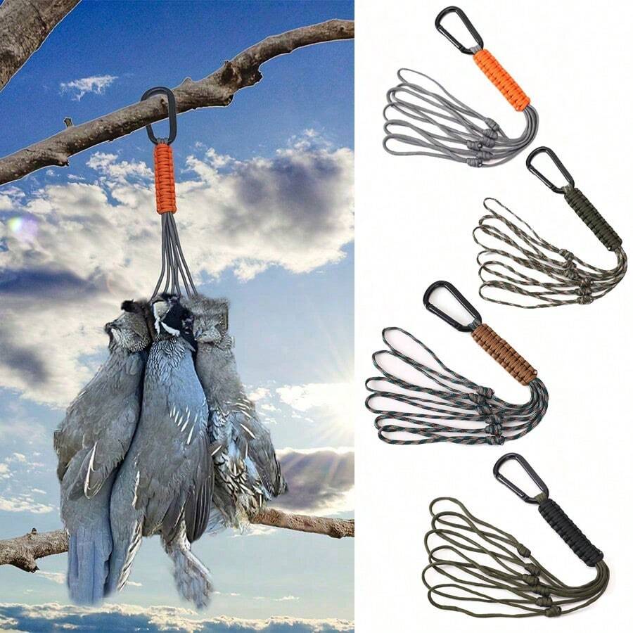 6pcs Duck Decoys Tethers, Lightweight Neck Strap Wild Duck Whistle Lanyard For Carrying Small Game, Poultry Hunting Accessories - Multicolor - View 1
