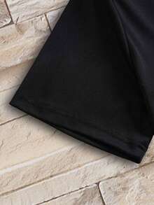 GRDR 1pc Men's Deep V-Neck Short Sleeve T-Shirt - Black - View 12