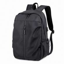 CHEPAINTS DAIK Minimalist & Fashionable Casual Backpack, Black Color Male Backpack, Business Laptop Bag, Large Capacity Travel Backpack, Gym Bag, Student Backpack, Affordable Backpack For Men Back To School Supplies