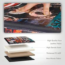 B FSOBEIIALEO Folding Storage Ottoman Bench With Faux Leather Footrest Seat, Coffee Table 30"X15"X15" - 30*15*15英寸 - 查看 7