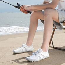 Women Barefoot Shoes Quick Dry Non-Slip Five Finger Shoes Outdoor  Lightweight Sneakers Wading Swimming Barefoot Aqua Shoes - 白色 - 查看 8