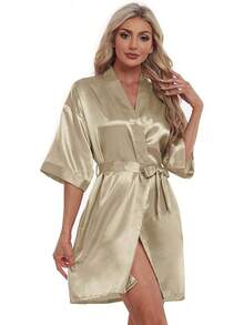 Bathrobe - Taupe - View 4