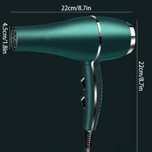 12PC Professional Hair Dryer Fast Drying Salon Blow Dryer With Diffuser, Comb, Nozzle, Concentrator, For Curly And Straight Hair, 2 Speed & 2 Heat Setting, Cool Button - View 4
