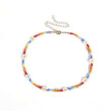 1 pièce Nouveau collier de perles de riz de mode coréenne délicate, collier à chaîne de clavicule minimaliste, bijou pour un port quotidien