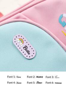 Custom Name Daycare Labels,Personalized Name Labels,Customized Cartoon Pattern Labels,Customizable Birthday Gifts,Name Tags,Suitable For Sewing On Garments,Quilts,Backpacks,Hats,Dolls,Stationery,Birthday Gifts,Anniversaries,Back To School Supplies,School,Friends,Students,Mother,Family - Style a - View 4