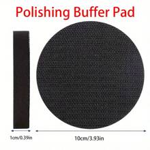 4 Inch Hook And Loop Pad - M10 Thread, Suitable For Cordless Drill/Angle Grinder - Electric Grinder Hook And Loop Disc, Buffing Pad, Self-Adhesive Plate, Angle Grinder Grinding Disc, Electric Drill Grinding Disc, Sandpaper (P60/P120/P240/P230/P600) Applicable For - Wood, Metal And Auto Polishing