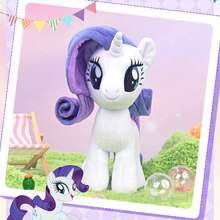 Hasbro 官方正品我的小马驹毛绒动物玩偶 30 厘米动漫卡通软玩具可爱儿童玩具创意礼物送给女孩（稀有） - 稀有度 - 查看 2