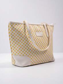 Shoulder Tote Bag - White - View 2