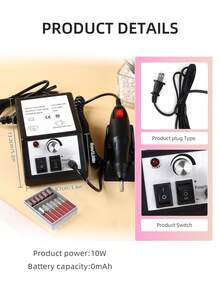 電動指甲油打磨機,便攜式迷你電動美甲筆,電動指甲磨,指甲鉋頭機套裝,專業美甲油,用於整形和打磨,足部角質除去和凝膠去角質機套裝,足甲磨床指甲打磨設備美甲器具美甲工具,適用於亞克力指甲沙龍和家庭使用,新年禮物