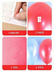 100 a 500 peças Adesivos de Bolha Nano Transparentes Indetetáveis de Dupla Face, 10mm/0,4 pol., Adesivo Sem Danos para Decoração de Casamento, Artes e Artesanato, Suprimentos para Festas, 100 adesivos de cola por folha