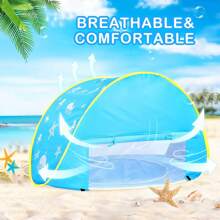 Children's Portable Beach Tent With Quick Opening Sun Umbrella And Water Play Tent For Convenient And Fast Storage