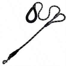 2-Handle Anti-Burst Dog Leash, Premium Quality Dog Leash With Soft Grip Handle - Durable, Suitable For Training, Walking And Outdoor Recreation - Great For Camping And Backyard Play With Pets Of All Sizes, Nylon Reflective Long Dog Training Leash, Dual Pet Leash For Small/Medium/Large Dogs